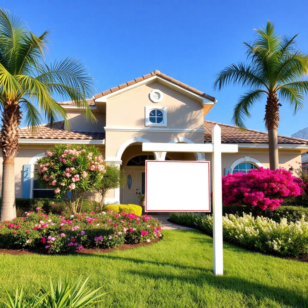 Tampa Bay home with For Sale sign — best time to sell.