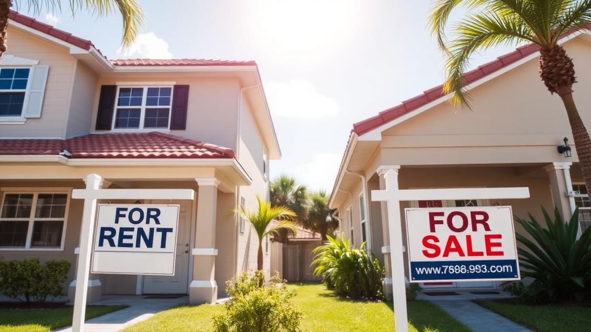 Tampa Bay homes illustrating the rent versus buy decision.
